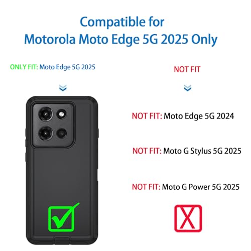 Coque Motorola Moto Edge 5G 2025 coque robuste de chantier noire