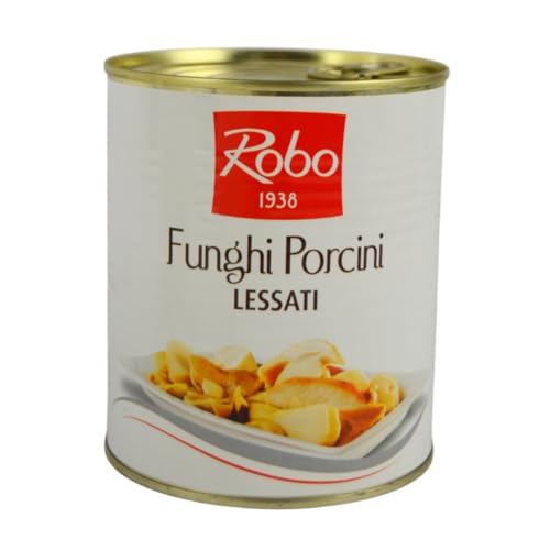 GR 800 FUNGHI PORCINI A FETTE LESSATI IDEALI PER CONDIMENTO DI PRIMI PIATTI E CONTORNI
