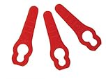 50 x ALM MOWER PLASTIC BLADES GP295 suitable for Powerbase Qualcast and Challende lawnmowers see description for specific models