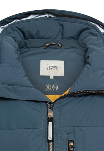 camel active Herren Winterjacke mit Abnehmbarer Kapuze Tintenblau, menswear-56 – Ansicht 8