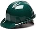 Pyramex Green Cap Style 4 Point Snap Lock Suspension Hard Hat