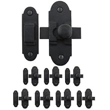 for Black Slide Style Kitchen Cabinet Door Latch Pack of 8 Wrought Iron Door Latches