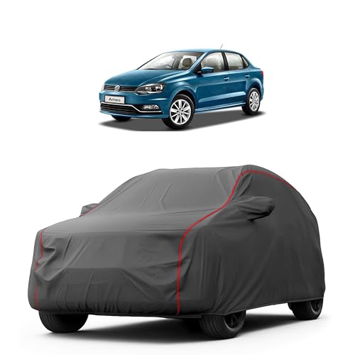 Image of Heavy-Duty Car Cover for Compatible with Volkswagen Ameo (2016 to 2025 All Models) Deluxe Car Protection Cover - Waterproof & UV-Resistant All-Season Exterior Protection