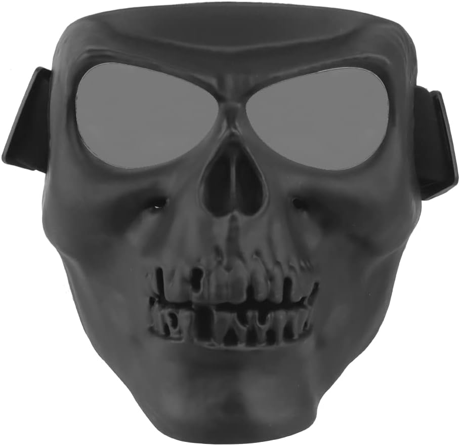 Airsoft Skull Mask Balaclava Mask Set Adjustable for Halloween Cosplay Costume Movie Shooting