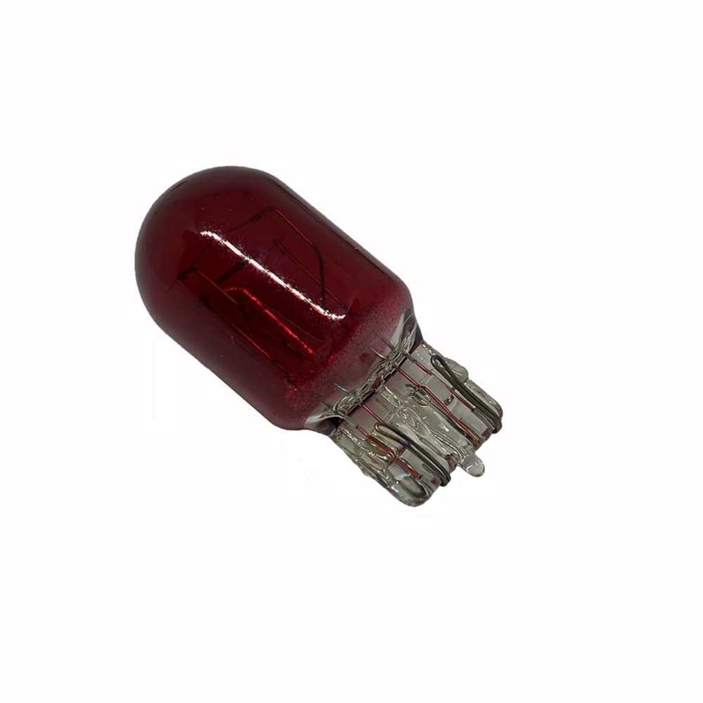 AIVYNA 4 Uds T20 W21 5W 7443 Bombillas Traseras LED Rojo Cristal 580 Coche Miniatura Doble Filamento Giro Parada Freno Bombilla 12V