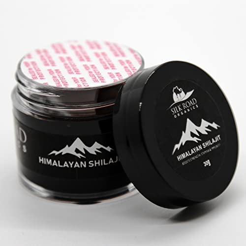 Silk Road Organics Pure Himalayan Shilajit (15 Gm) With Fulvic Acid And 84+ Trace Minerals For Metabolism, Immune System Support, Energy & Focus Measuring Spoon Semi Liquid #TOP4