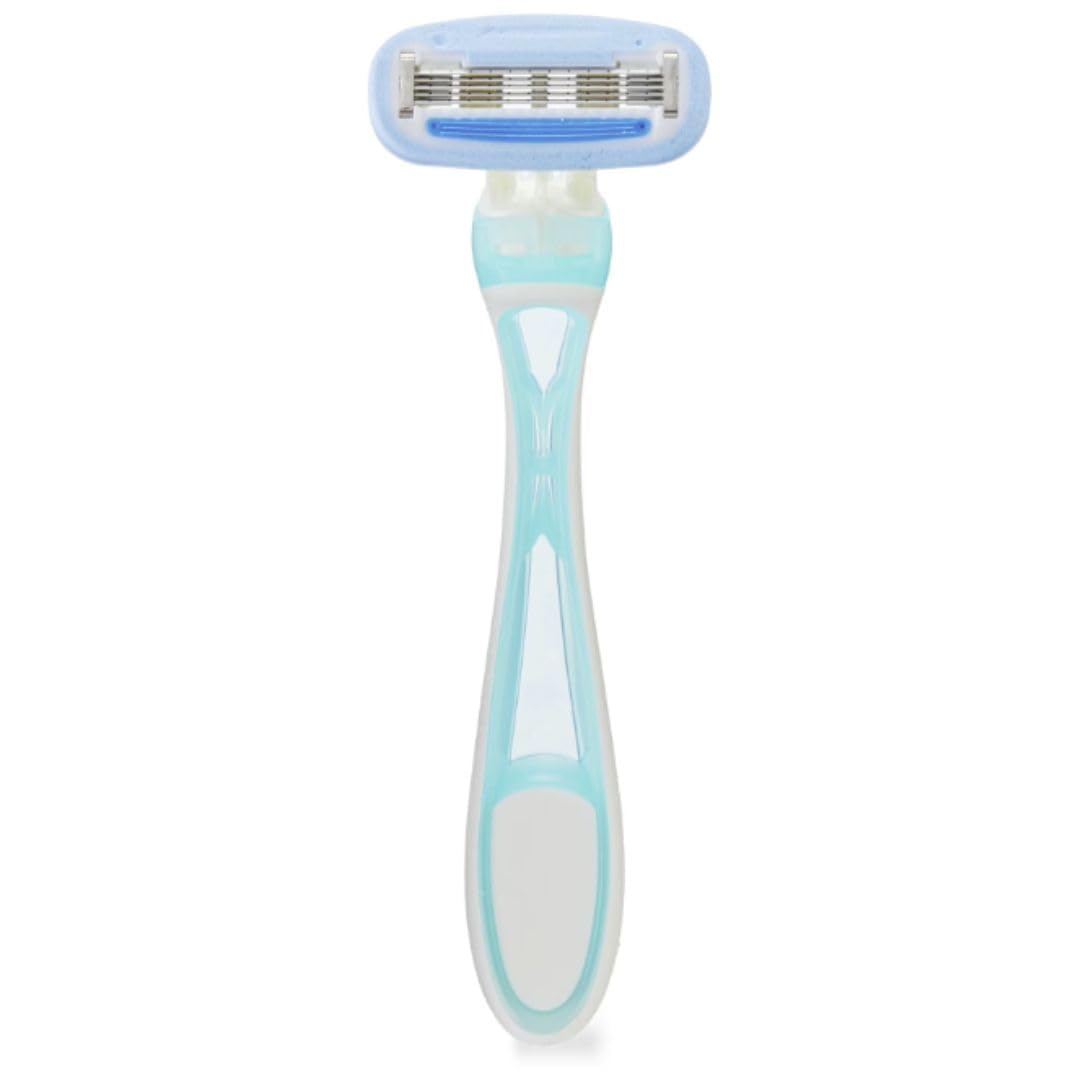 Equate The Stylish 5 Blade Disposable Razors for Women, with Shea Butter and Vitamin E, 6 Count, Value Pack 2 Pack