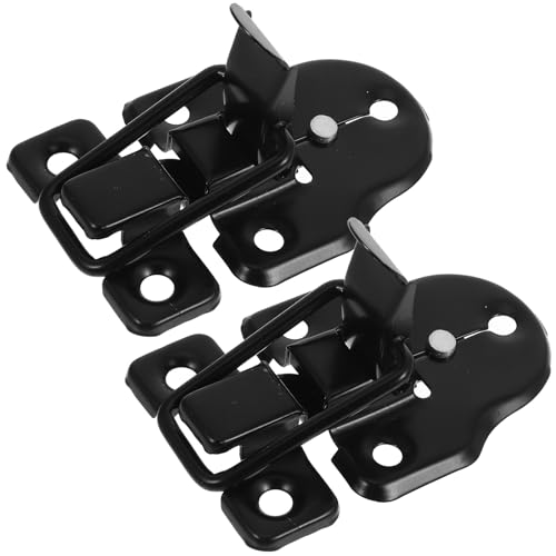 OUNONA 新中式レトロトグルラッチ 鴨嘴デザイン 木箱用パッチン錠 宝箱掛け兼用 鍵付きロックボックスバックル ジュエリーボックス キャビ