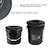 CHTASO 6 in. Wide Lip Bucket Basket (Pack of 5) | 5 Gallon Bucket Lids for DWC, Net Pots for Hydroponics