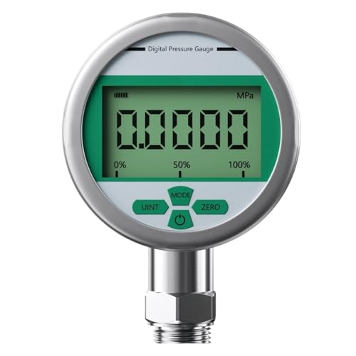 Manomètre de pression digital G1/4 pour contrôle hydraulique industriel 0-0.1Mpa