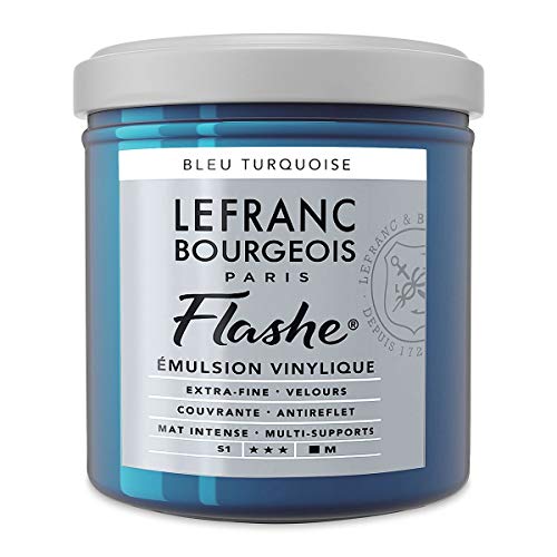 Lefranc & Bourgeois - Flashe Matte Artist's Color - 125ml Jar - Turquoise Blue