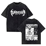 Camiseta De Manga Corta De Algodón Lavado Anime Dorohedoro Tops Estampadas Camiseta Unisex De Manga Corta con Cuello Redondo-Four||s