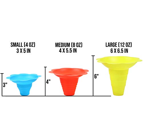 Paragon - Manufactured Fun 4-Ounce SNO-Cone Flower Drip Tray Cups, Multicolor, 100-Cup Case - Thumbnail 5