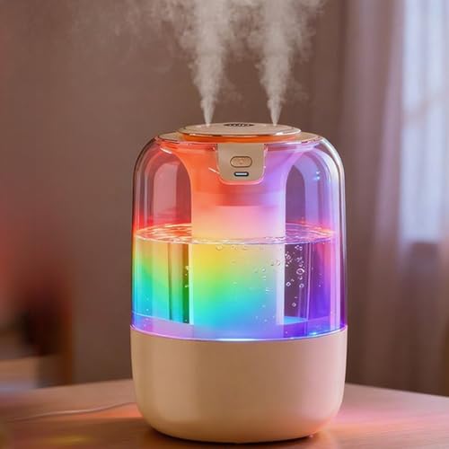 Humidificador Ultrasónico - Con Luz Nocturna Y Silencio - Humidificador Para Bebés Silencioso Ultrasónico Vaporizador De Aire - Para Sala Dormitorio Grande Guardería Bebé Oficina Casa Apartamento - imagen 2