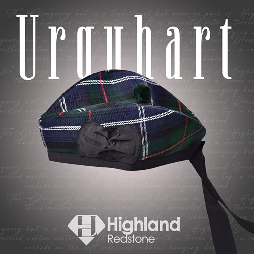 Image of Glengarry Cap-Traditional Scottish Hat, Acrylic Wool Tartan Glengarry hat, Kilts /Bagpipes Accessories