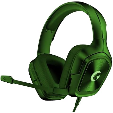 Rumoon Gaming Headset with Mic for PC Green Cover