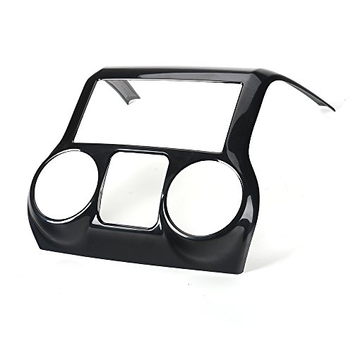 Rt-Tcz Inner Accessories Center Console Dashboard Control Panel Cover Trim For Jeep Wrangler Jk & Unlimited 2011-2017(Black) #TOP4