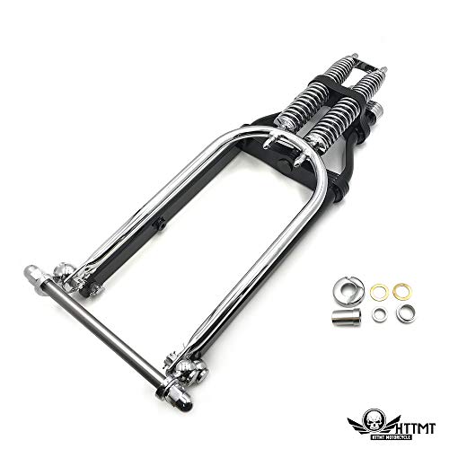 Smt- Bobber Black Chrome Custom Springer Front End Handlebar Adapter Fit Harley Big Twins #TOP5