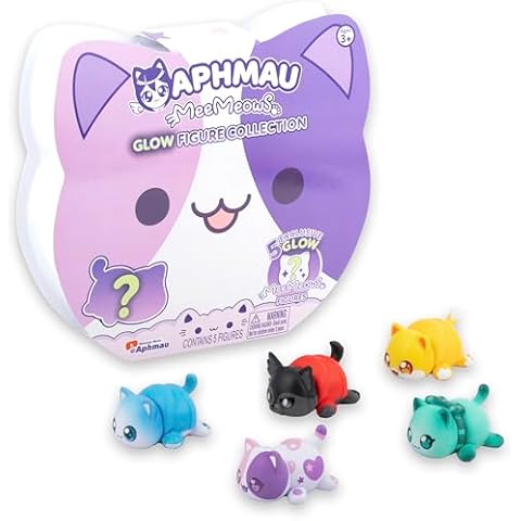 Aphmau & Friends Mystery Figures Glow Multi-Pack, Exclusive Glow in The Dark Figure Collection, Collectible Mini Figures Mystery Box, Official Merch Cover
