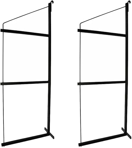 Mytee Products Paquete de 2 estantes de contenedores de envío de 3 niveles con 18 pulgadas de profundidad x 60 pulgadas de alto, soportes de estante