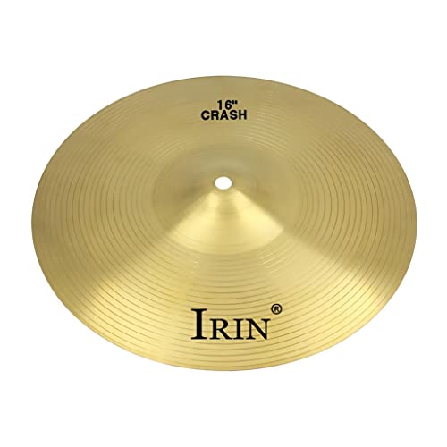 Luda 16 Inch Crash Cymbal Drum Set Brass Cymbal For Percussion Students Beginners #TOP2