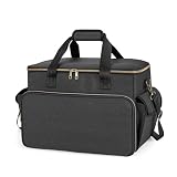 Trunab Tasche Kompatibel mit PS5/PS4/Xbox One, Aufbewahrung für PlayStation 4/5 Controller, Tragetasche mit Mehreren Taschen für 15,6-Zoll-Laptop und Gaming-Zubehör