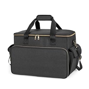 Trunab Tasche Kompatibel mit PS5/PS4/Xbox One, Aufbewahrung für PlayStation 4/5 Controller, Tragetasche mit Mehreren Taschen für 15, 6-Zoll-Laptop und Gaming-Zubehör
