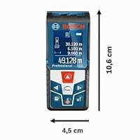 Bosch Laser Entfernungsmesser GLM 500 (Arbeitsbereich: 0,05–50 m, Neigungswinkel: 0–360°, Messgenauigkeit: +/- 1,5 mm, 2 Batterien, AAA, in Kartonschachtel) – Ansicht 3