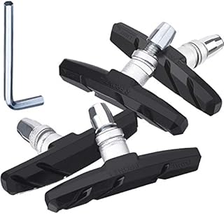 Hotop V Bike Brake Pads with Hex Nuts and Spacers V Bicycle Brake Blocks Set 70 mm