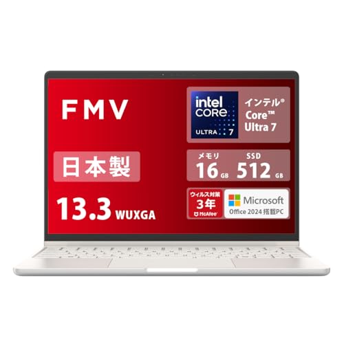 xm m[gp\R { FMV Note C WC1-K1 (MS Office 2024/Win 11/13.3^/Core Ultra 7/16GB/SSD 512GB) AZ_WC1K1_Z887
