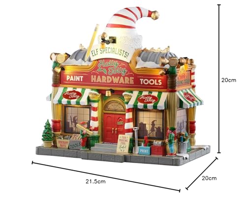 Lemax Holly Jolly Hardware edificio de colección para regalar en Navidad 4