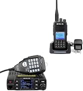 Retevis RT95 Radio Amateur Bi-Bande 25W – Émetteur-Récepteur Mobile Double Affichage, VOX, Écran Rotatif 180°