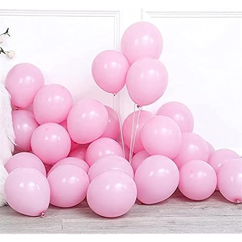 Pink Balloons 30 PCS 10 Inch Pastel Pink Balloons Latex Balloons for Birthday Kids Party Decorations Pink Balloons with Ribbon PABBEU Cover