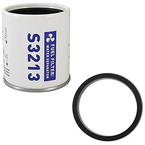 S3213 Fuel Filter Marine Fuel Water Separator Replacement for Marine Outboard Motor Mercury Replaces# 35-60494-1, S3213, 18-7932-1, 18-17928, 35-809097 Cover