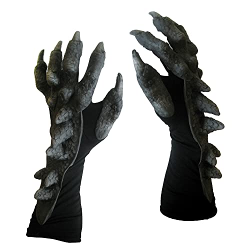 Black Dragon Claws Hands Adult Halloween Costume Gloves