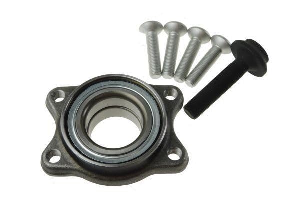 AUTOMEGA Juego de cojinete de rueda 110084810 Eje delantero 43mm Diámetro exterior: 95mm Compatible con AUDI A4 B7 Avant 8ED A4 B6 Avant 8E5 A4 B6 Sedán 8E2 A4 B7 Sedán 8EC, VW
