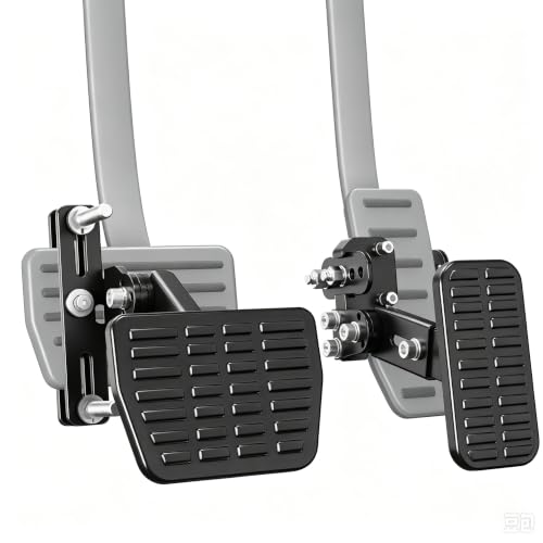 OceanicEcho Gas and Brake Pedal Extenders for Short Drivers | Fits Cars, Go Kart, Ride-On Toys | Adjustable Length & Angle for Auto Vehicles Brake & Accelerator Pedals (Sport)