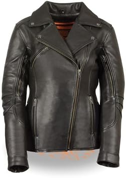 WOMENS MOTORBIKE MOTORCYCLE LONG LENGTH FITTED SOFT LEATHER JACKET S