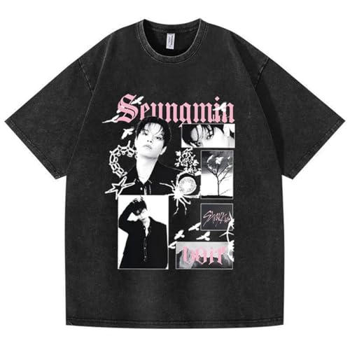 KASENFASHION T-Shirt Stray DO IT Vintage Unisexe, BangChan Lee Know Changbin Hyunjin Han Felix Seungmin I.N, Streetwear Harajuku SKZ Merch