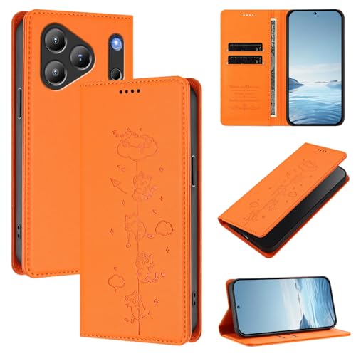 �X�}�z�P�[�X �Ή��@�� for Blackview Wave 7C �X�}�z�P�[�X�y�J�[�h�z���_�[�E�E�H���b�g�E�}�O�l�b�g�o�b�N���E�t���b�v�E�X�^���h�@�\�t���zOrange