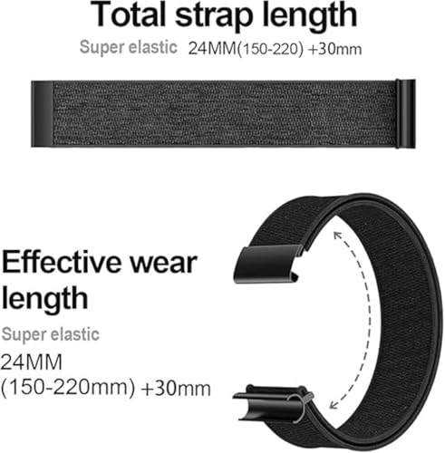 DADO Multi Pack Sport Replacement Wristband Compatible with Whoop 4.0 Band, Breathable, Soft and Comfortable Replacement Strap | Elastic & Easy to Use (3 Pack - Black, Black Grey, Blue) by DADO - Image 3