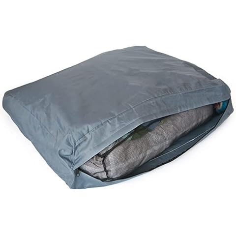 Molly Mutt Water-Resistant Dog Bed Liner, Polyester Bed Liner for Dogs, Easy to Clean, Gray, Medium/Large, 27”x36”x4.75” Cover