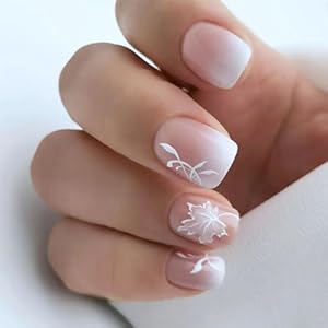 Press on Nails Short Square Fake Nails w...