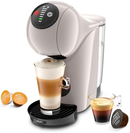 NESCAFÉ DOLCE GUSTO Genio S Automatische Kapselmaschine by KRUPS, Taupe | Bietet XL-Funktion bis 300ml und passt mit kompaktem Design gut in kleine Küchen.