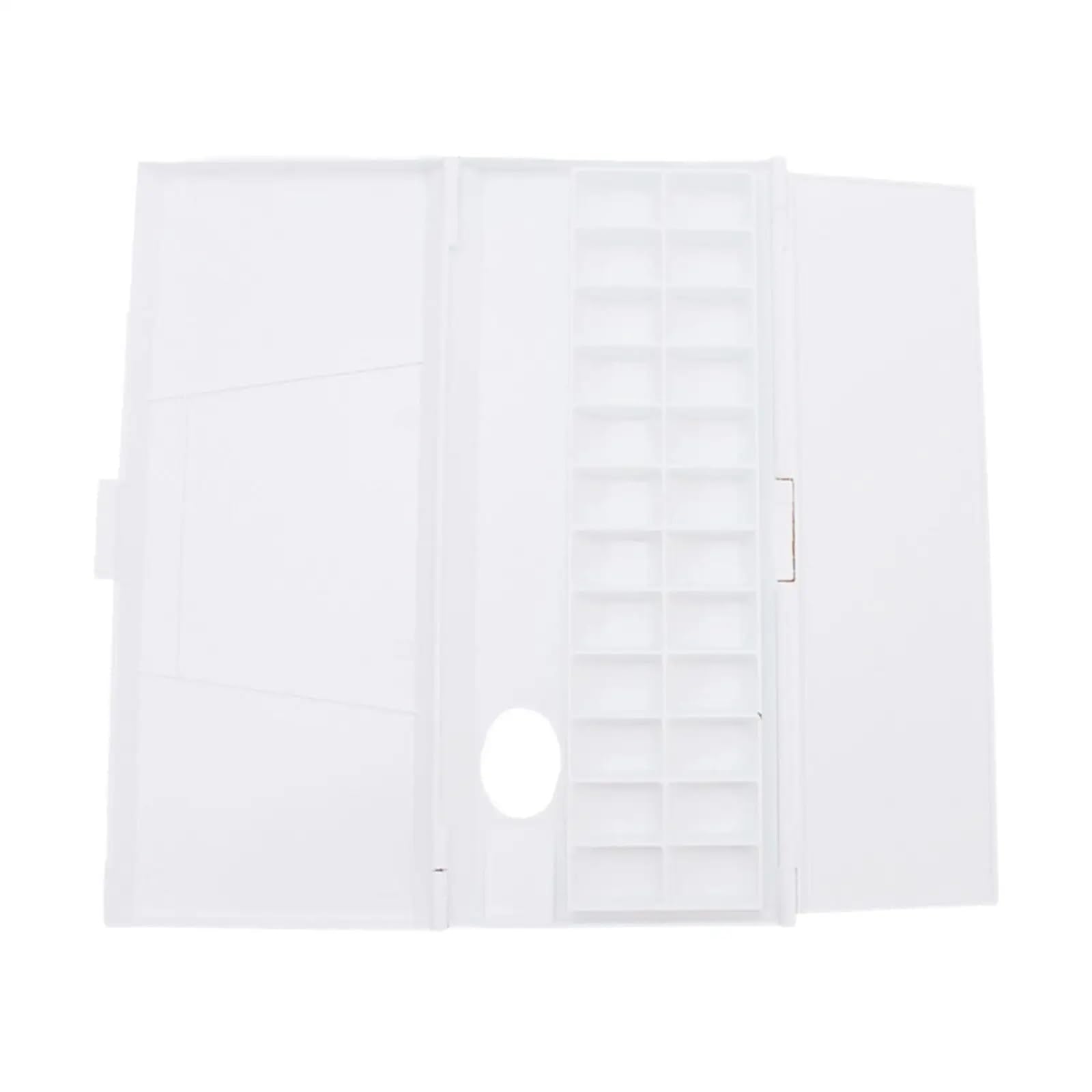 Palette De Peinture 2 pièces Palette de Couleurs Aquarelle Palette Peinture boîte de Peinture avec Couvercle 24 Compartiments Peinture Palette Plateau for Amateurs Peintres