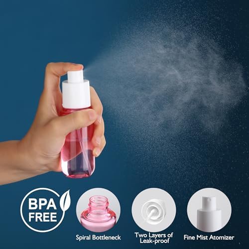소형 스프레이 병 4팩 40ml 파인 미스트 TSA 여행용 사이즈 세면도구 — 사진 3