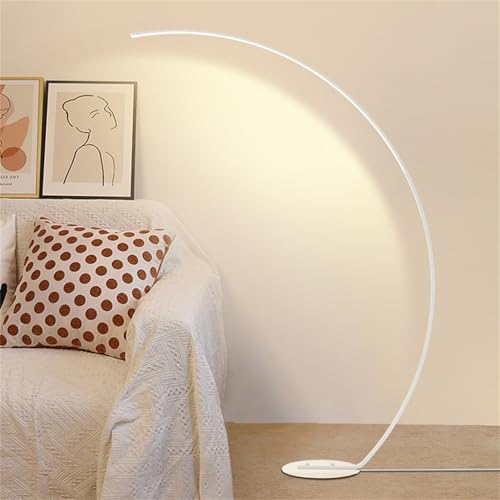 Lámpara de pie de arco regulable de 170 cm con mando para salón 4