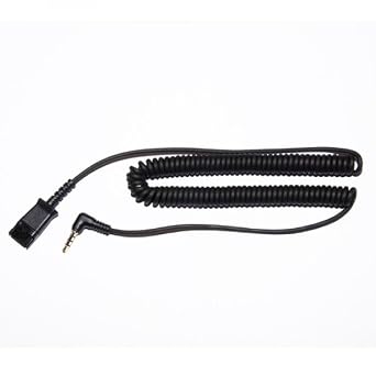 Project Telecom QD to 3.5mm Jack Headset Connection Lead, BL-07 +P, TAA Compliant, Compatible with Plantronics, Poly, JPL, QD Headsets