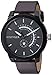 Tommy Hilfiger Men's Denim Quartz Watch with Leather Calfskin Strap, Brown, 19.1 (Model: 1791478)