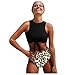 Produktbild Feytuo Damen-Taillen-Badeanzug mit Leopardenmuster und hoher Taille, Weste Bikini Set, Konservativer Badeanzug, Strumpfhose Bikini Badeanzug